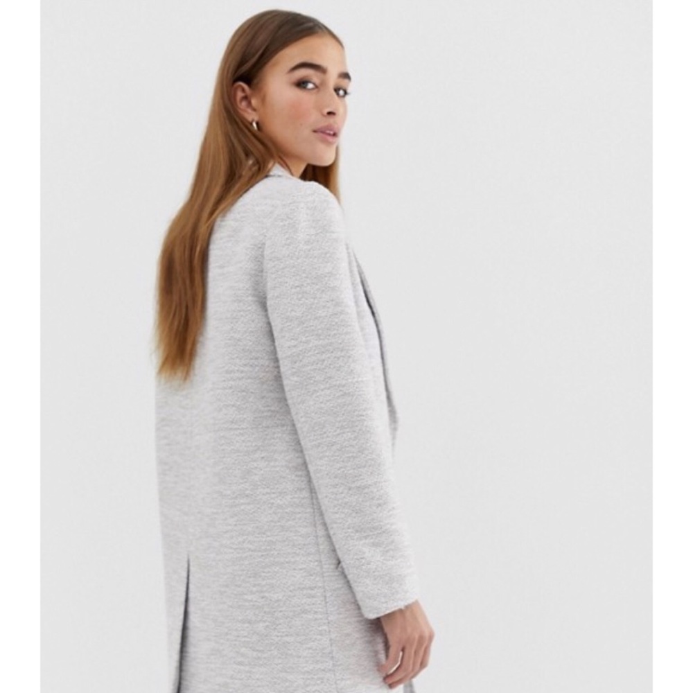 F21 light gray coat - Picture 3 of 6